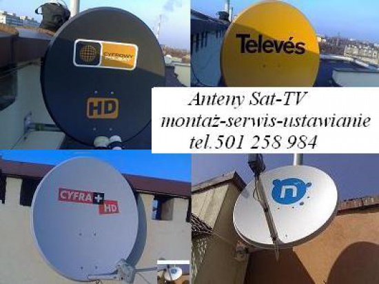 MONTAŻ ANTEN NAZIEMNEJ TV CYFROWEJ-ANTEN SATELITARNYCH WROCŁAW