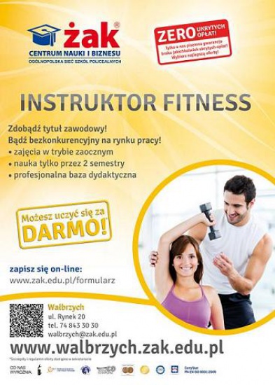 INSTRUKTOR FITNESS – połącz pasję z zawodem