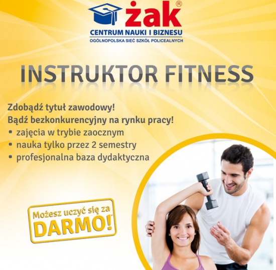 Instruktor Fitness - zrób kwalifikacje w 10 miesięcy!