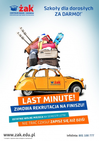 Last minute w Szkole Żak!