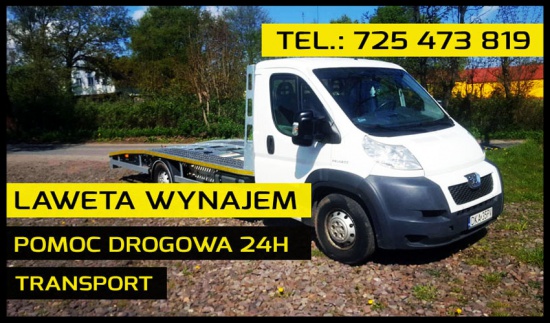Wynajem Lawety Peugot Boxer 2008 r. HOL, Pomoc Drogowa - TANIO
