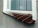 Parapet szkliwiony  brązowy zespolony