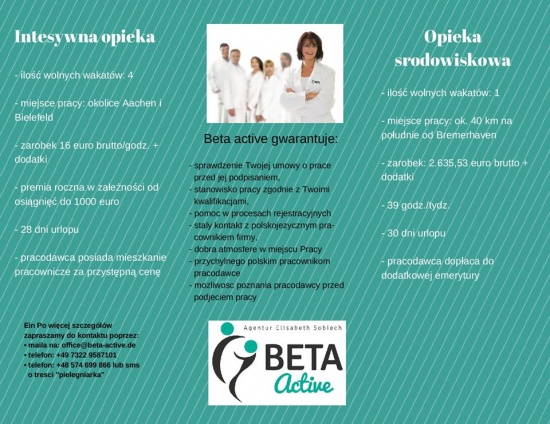 Pielęgniarka w Niemczech: oferty pracy 
