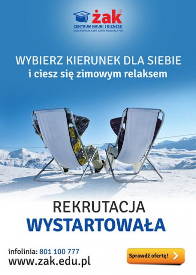 Nie czekaj, zapisz się do szkoły ŻAK jak najszybciej ! 