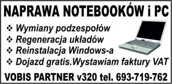 Pogotowie Komputerowe Oleśnica 693719762 *NAPRAWA NOTEBOOKÓW I PC