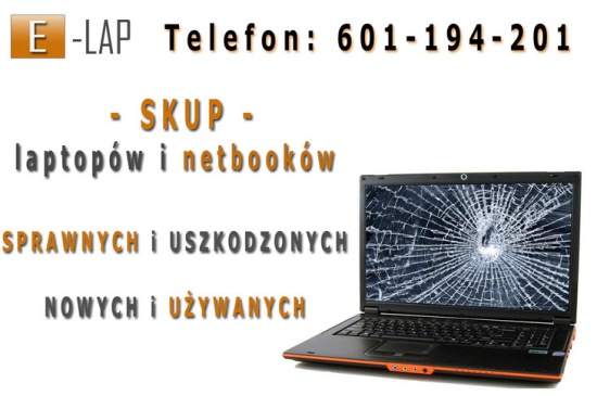 Skup laptopów i netbooków E-lap