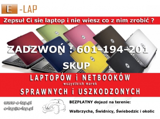 Skup laptopów Wałbrzych i okolice
